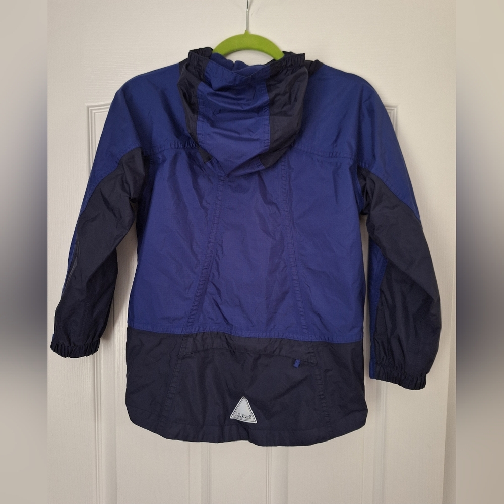 L.L. Bean Kids Navy and Blue Raincoat - Picture 2 of 11